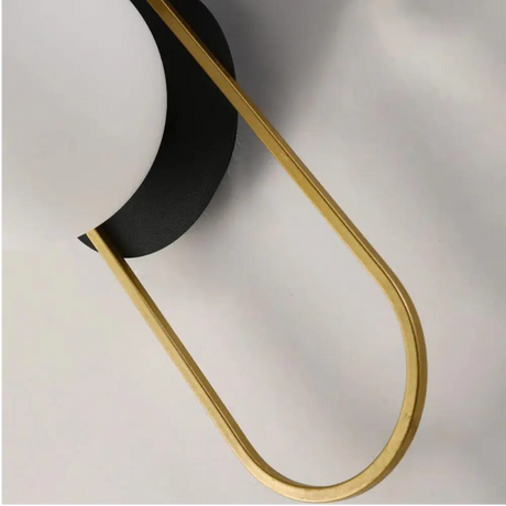 Modern Wall Sconce  Brass Frame Globe Light - Product detail 5