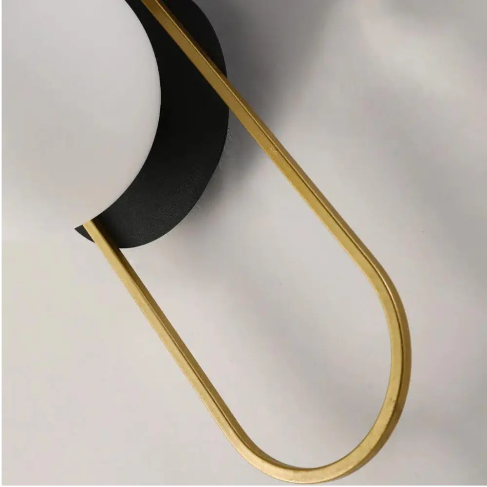 Modern Wall Sconce Brass Frame Globe Light - Product detail 5