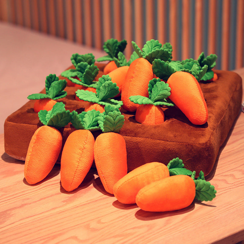 Interactive Dog Puzzle Mat  Carrot Garden Treat Dispenser - Product example