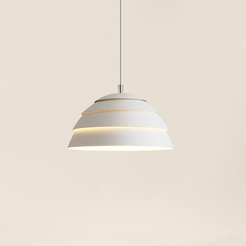 Modern Pendant Light Black Dome Layered Design - Product detail 7