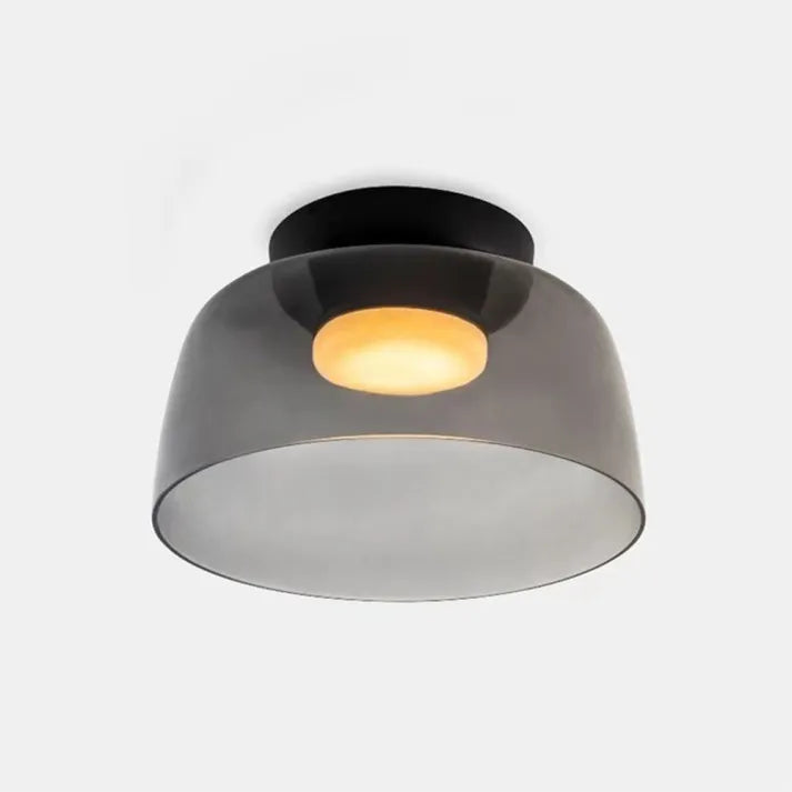 Modern Glass Ceiling Light  Layered Smoke Shade Design - Product detail 43