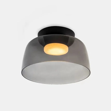 Modern Glass Ceiling Light  Layered Smoke Shade Design - Product detail 43