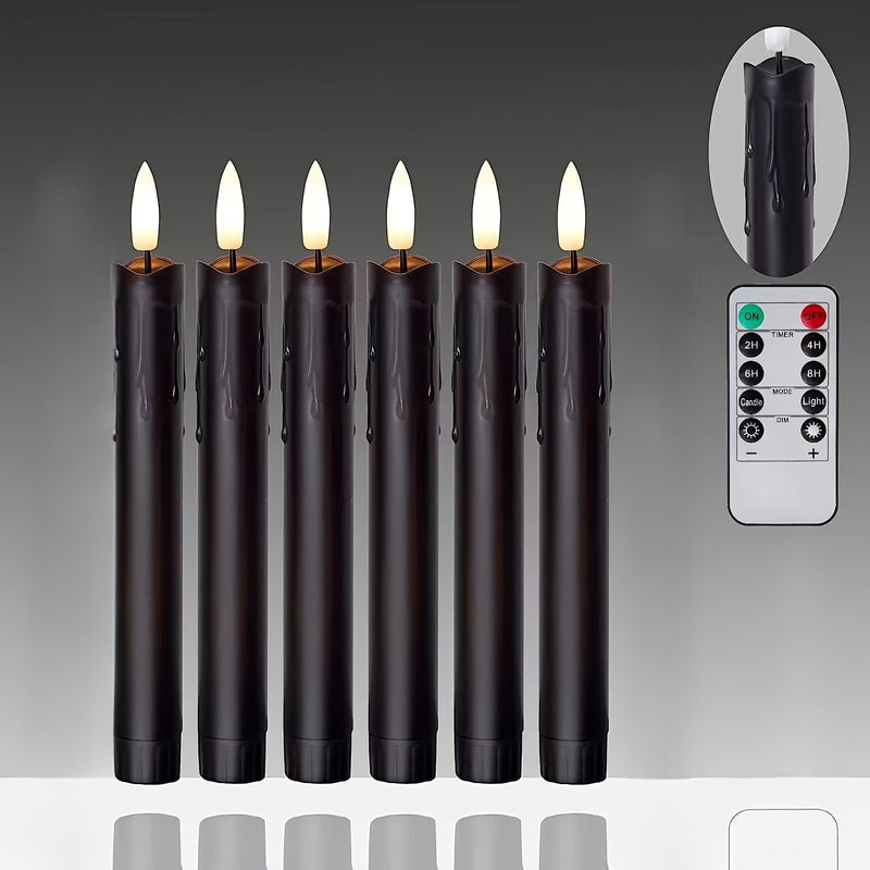 LED Taper Candles Set  Remote Control Flameless Lighting - Detailed view