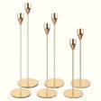 Modern Candle Holders Set  Brass-Finish Iron Stands - Product detail 6