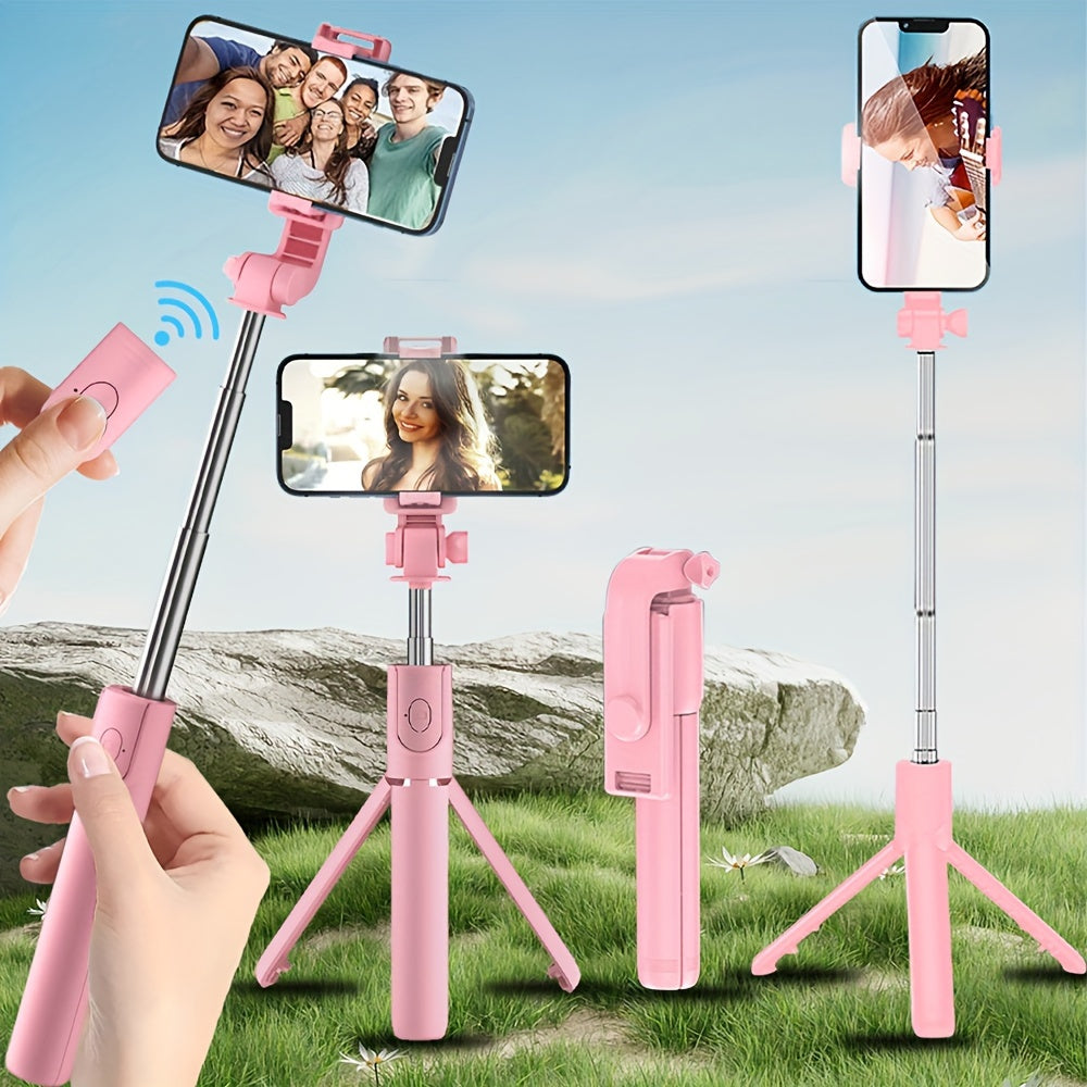 Wireless Selfie Stick Tripod  360 Rotation Remote Control Stand - Detailed view