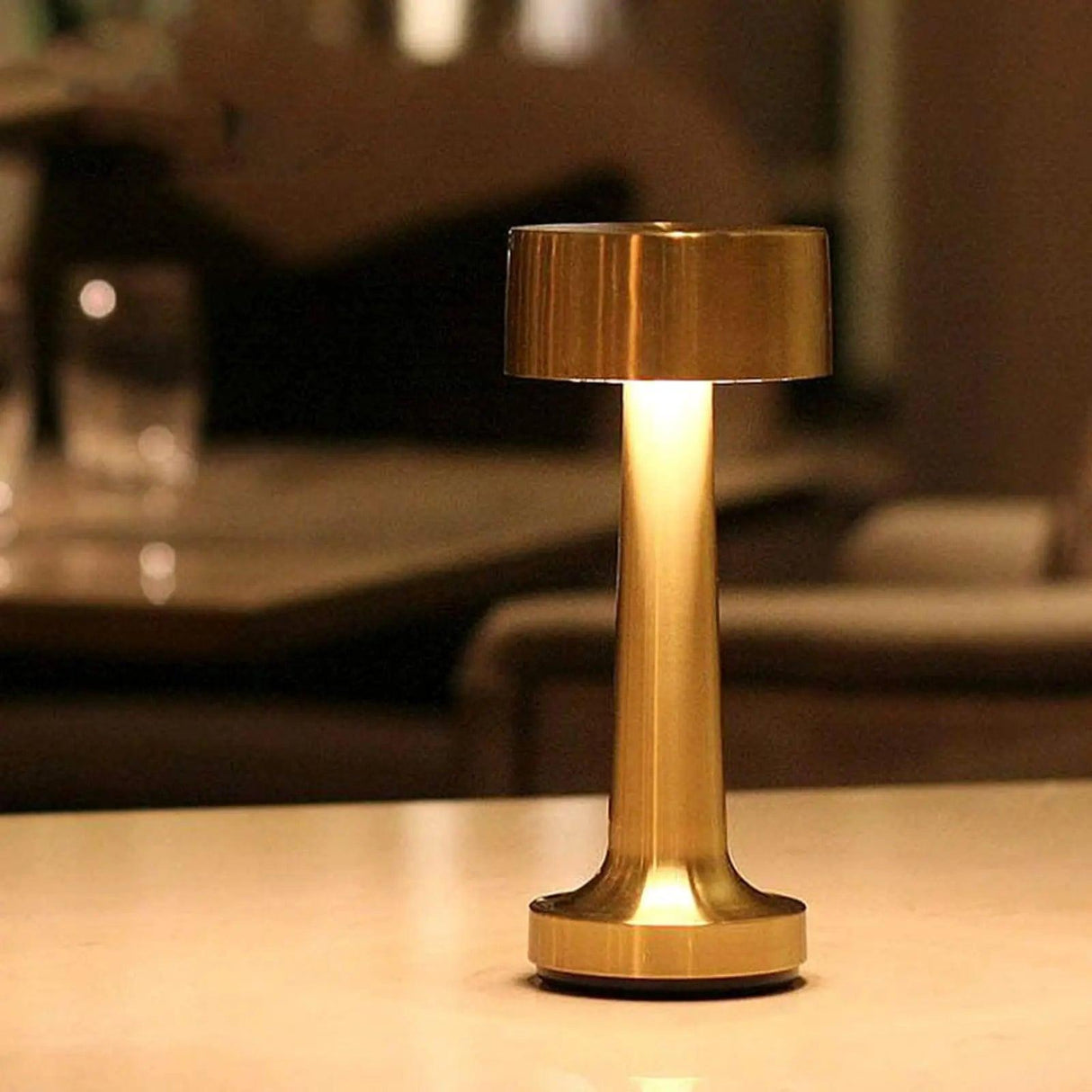 Modern Table Lamp Brushed Gold LED Design - Product detail 9
