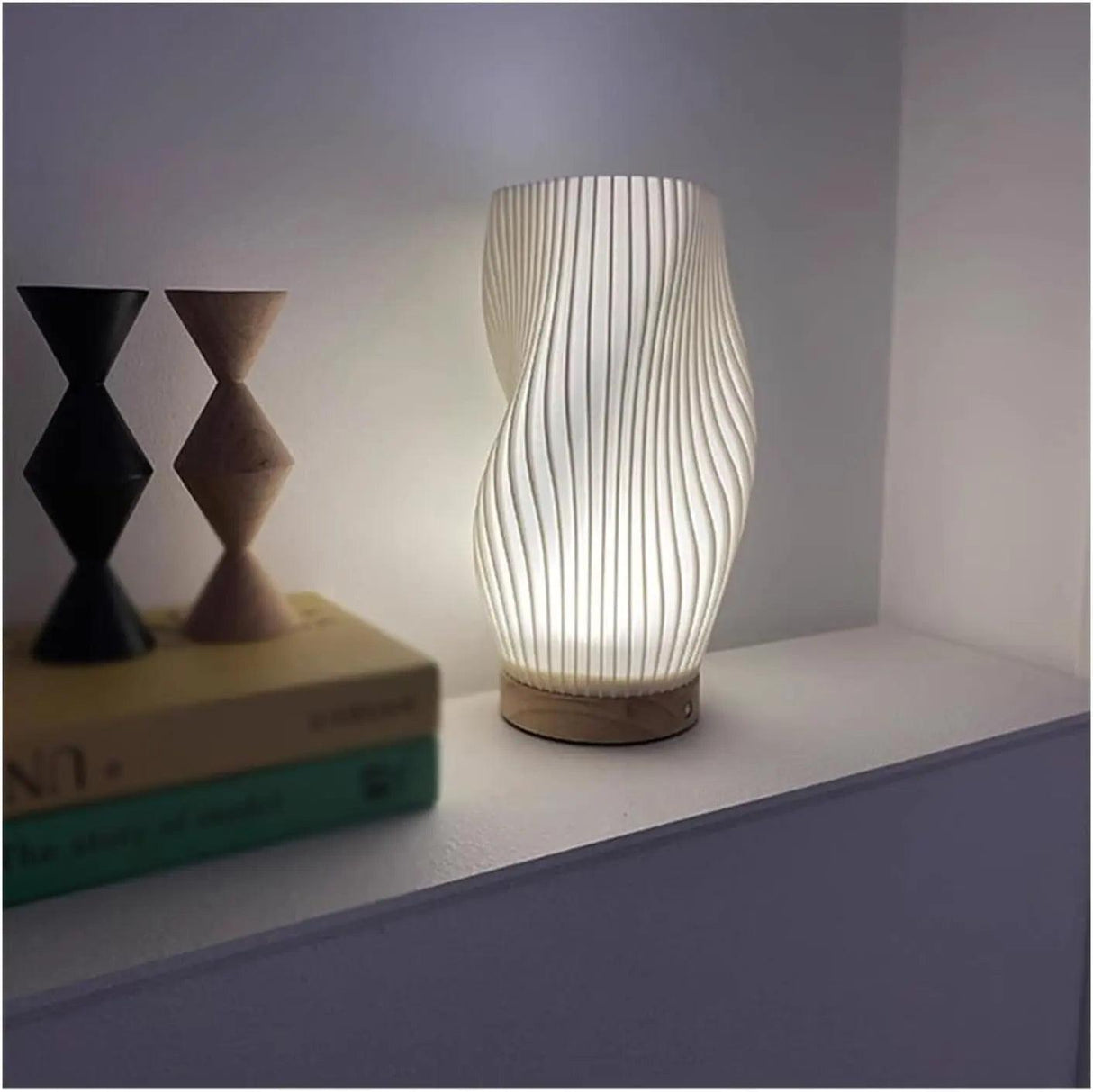 Modern Table Lamp Sculptural Wave Design - Product detail 17