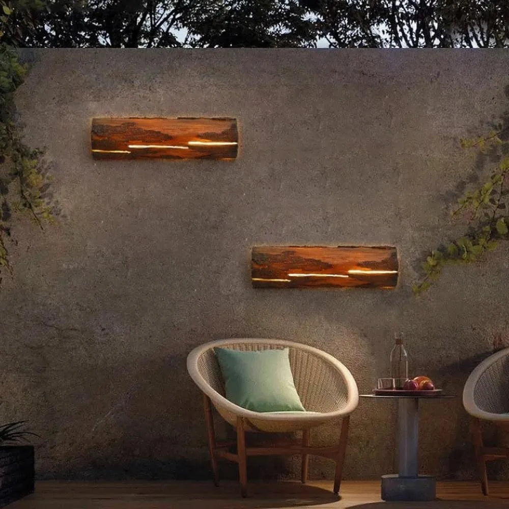 Modern Outdoor Wall Light Textured Bronze LED Sconce - Product detail 4