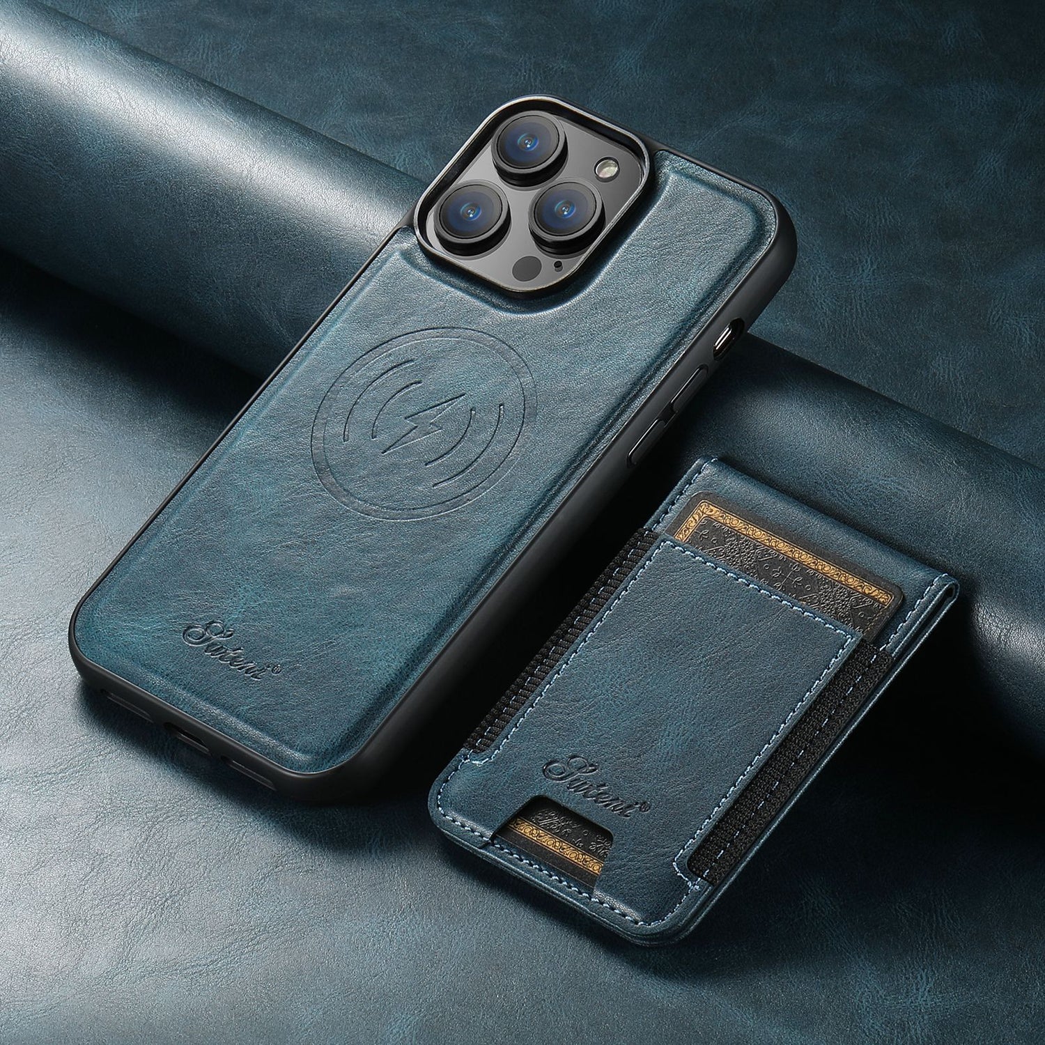 Leather Phone Wallet Case  Premium Card Holder Design - Product detail 7