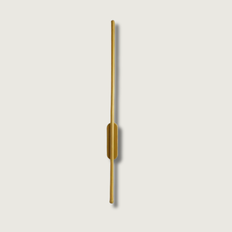 Modern LED Wall Sconce Linear Gold Metal Design - Product showcase