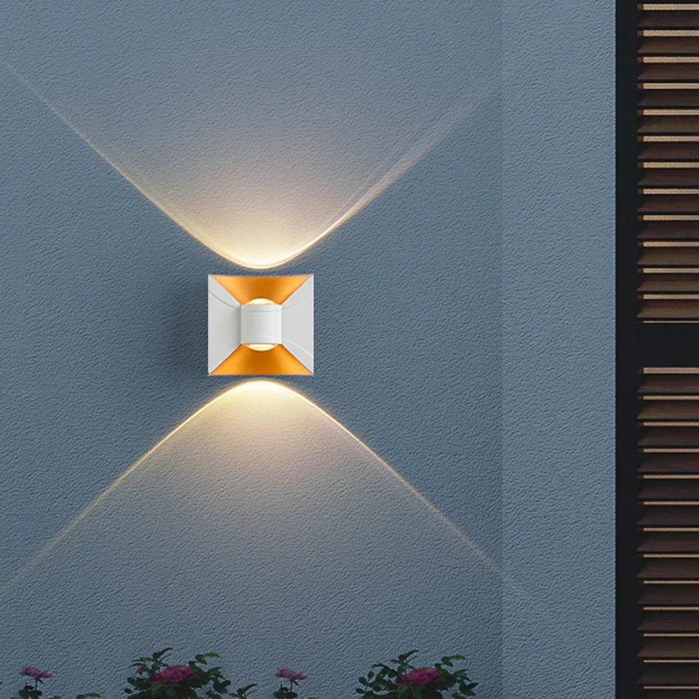 Modern LED Wall Light White Gold Geometric Design - Product detail 4