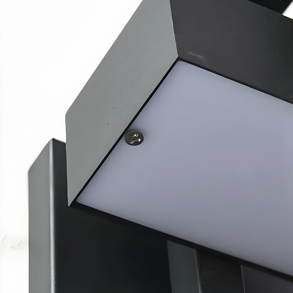Modern Outdoor Wall Light Black Aluminum LED Sconce - Product detail 4