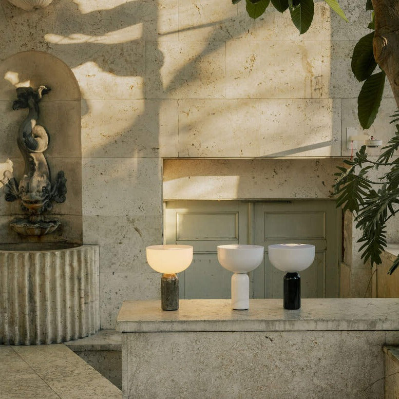 Minimalist Table Lamp White Marble Base Design - Product detail 7