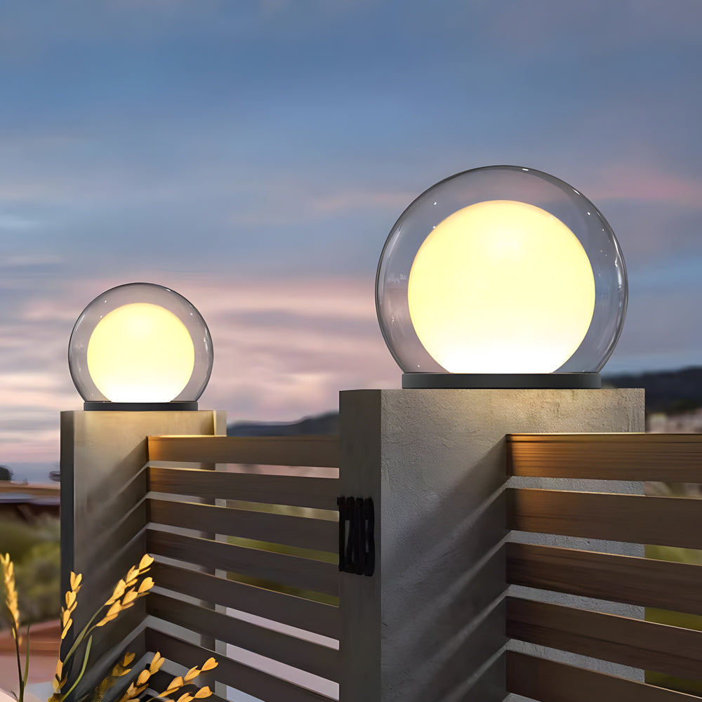 Modern Outdoor Solar Light Dual-Layer Moonlight Globe Design - Product detail 4