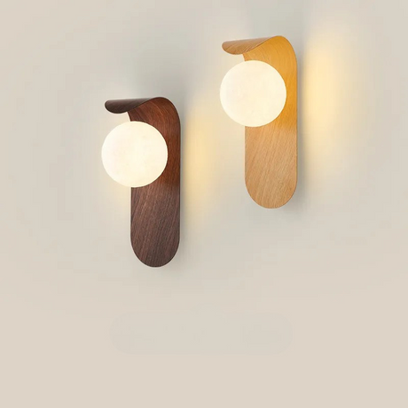 Modern Wood Wall Lamp  Natural Walnut Design - Product detail 6