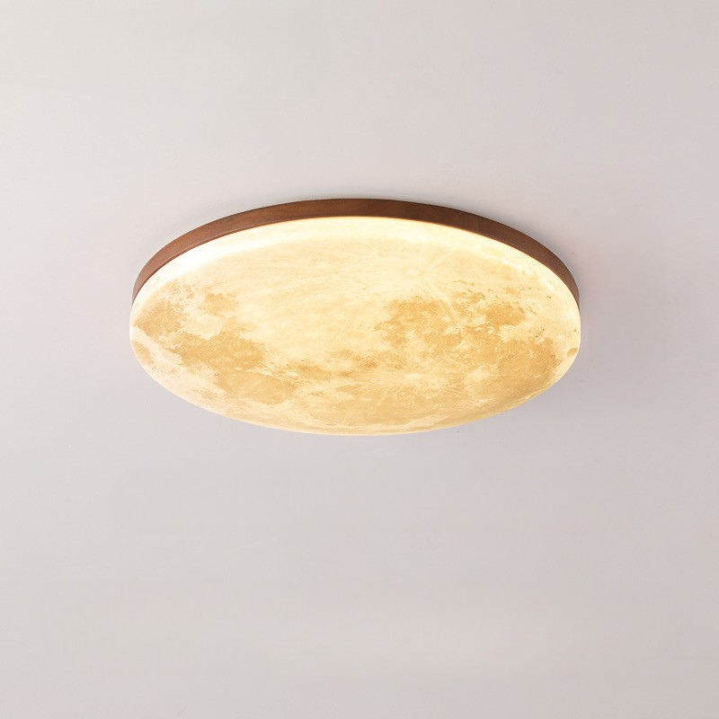 Modern LED Ceiling Light Natural Wood Frame Design - Product detail 11