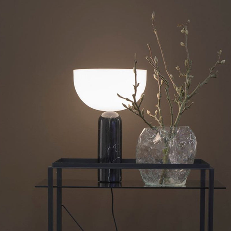 Minimalist Table Lamp White Marble Base Design - Product detail 10