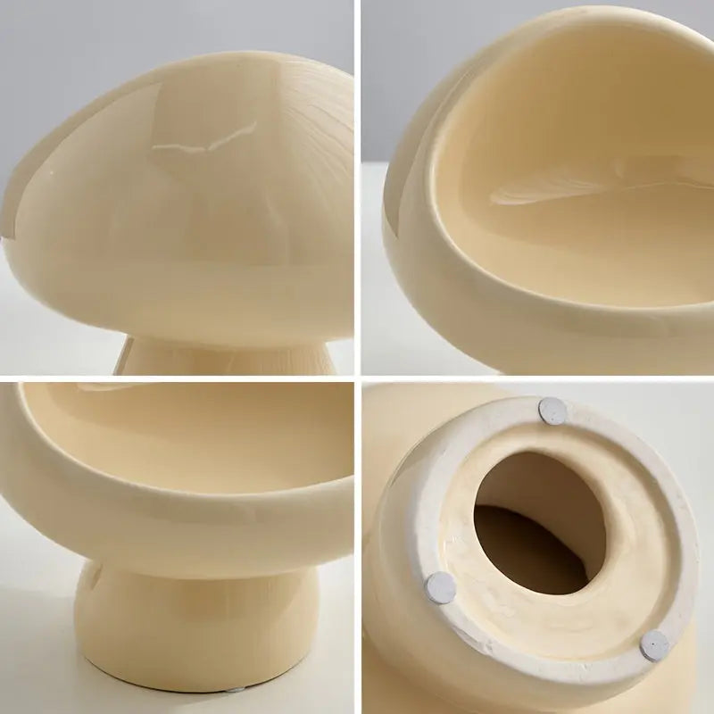 Modern Ceramic Key Holder Mushroom-Shaped Storage Bowl - Product detail 5