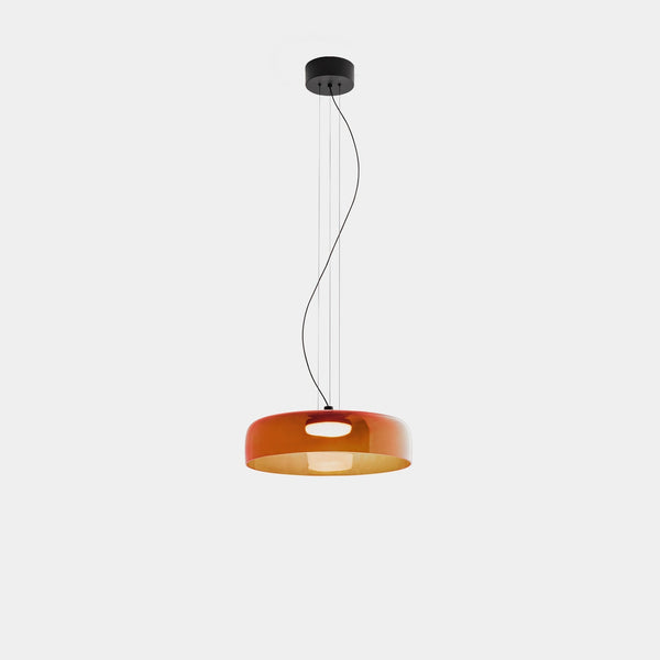 Nordic Glass Pendant Light Layered Green Shade Design - Product detail 6