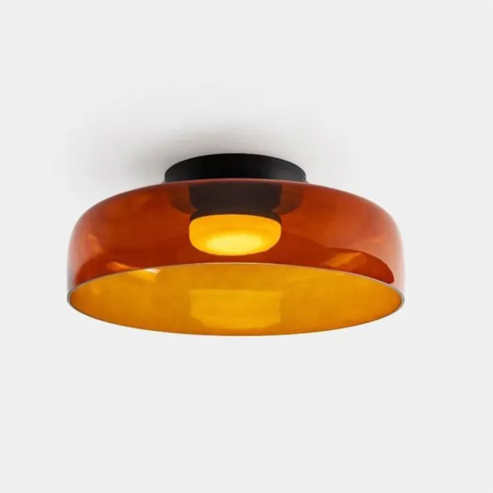 Modern Glass Ceiling Light  Layered Smoke Shade Design - Product detail 30