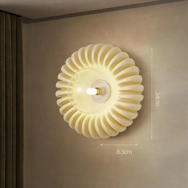 Modern Resin Wall Light Sunburst Pattern Sconce - Product detail 11