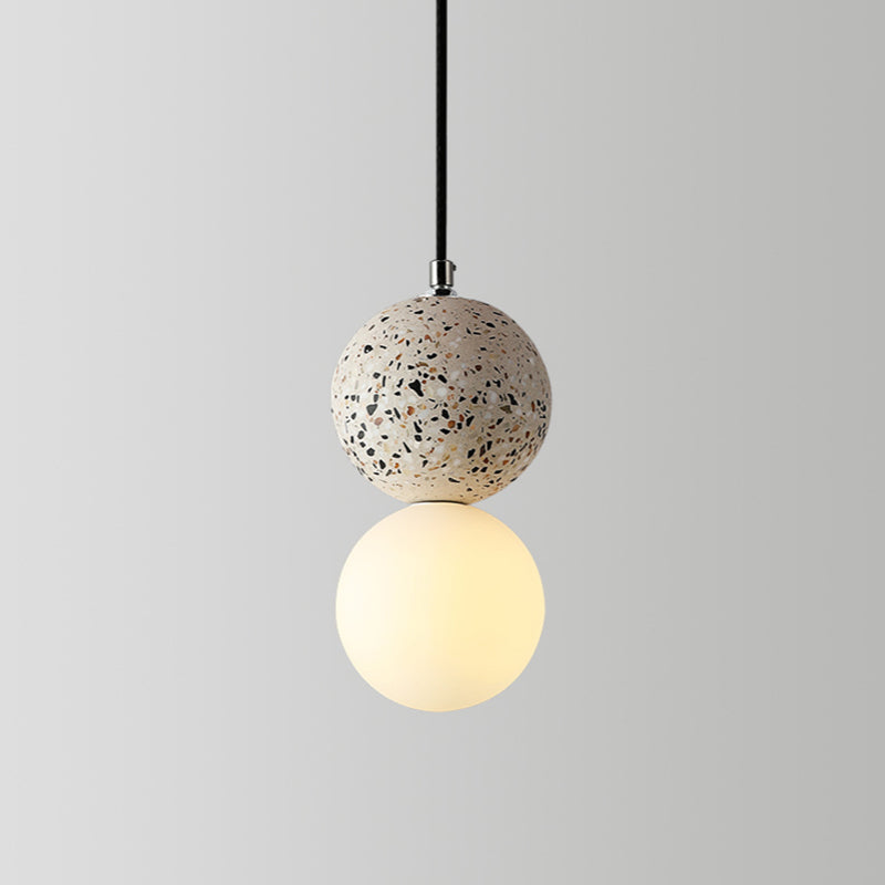 Modern Pendant Light Terrazzo Globe Glass Shade - Product detail 12
