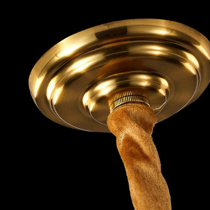 Crystal Pendant Chandelier Amber Drop Glass Design - Product detail 8