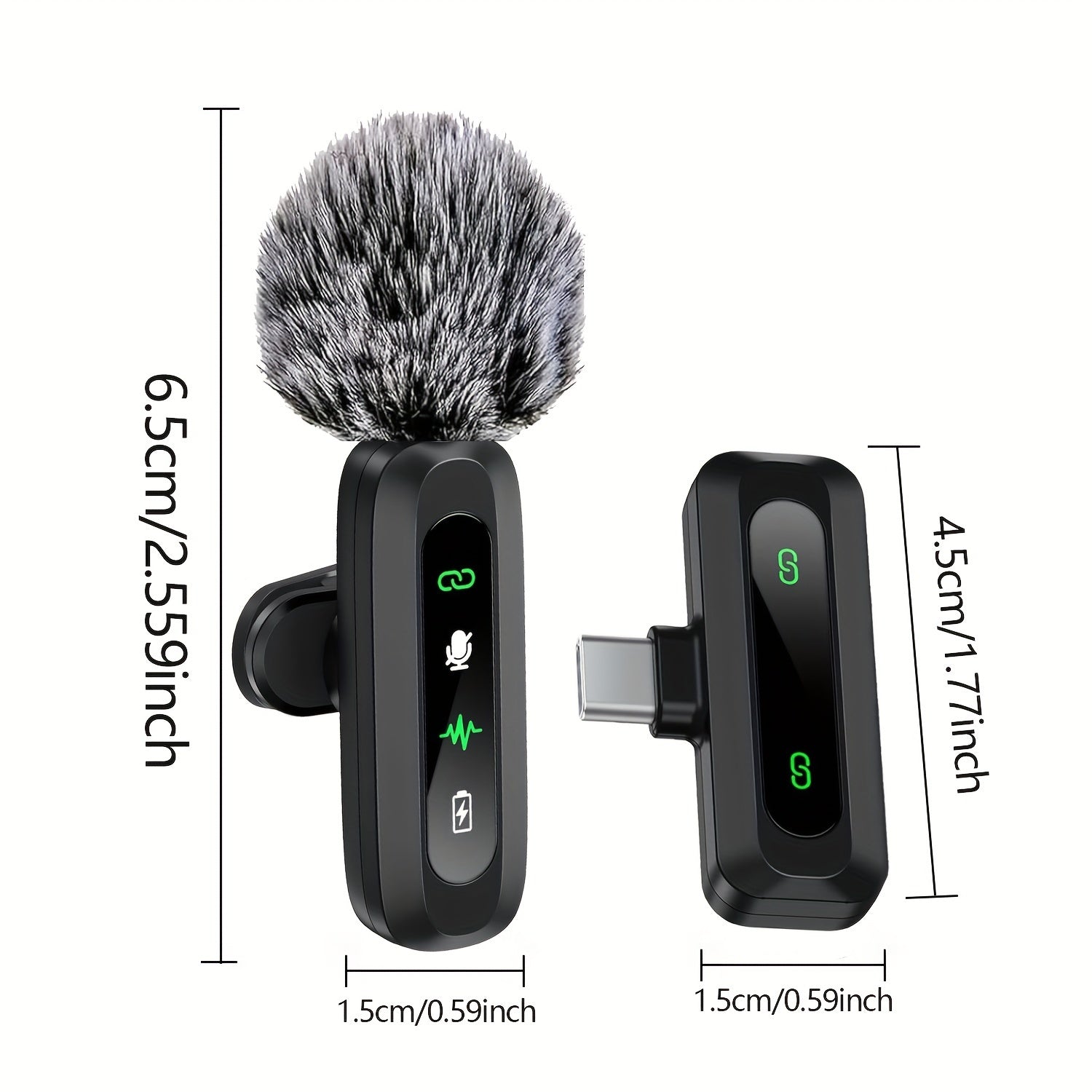 Wireless Lavalier Microphone  Dual USB-C Recording System - Product detail 4