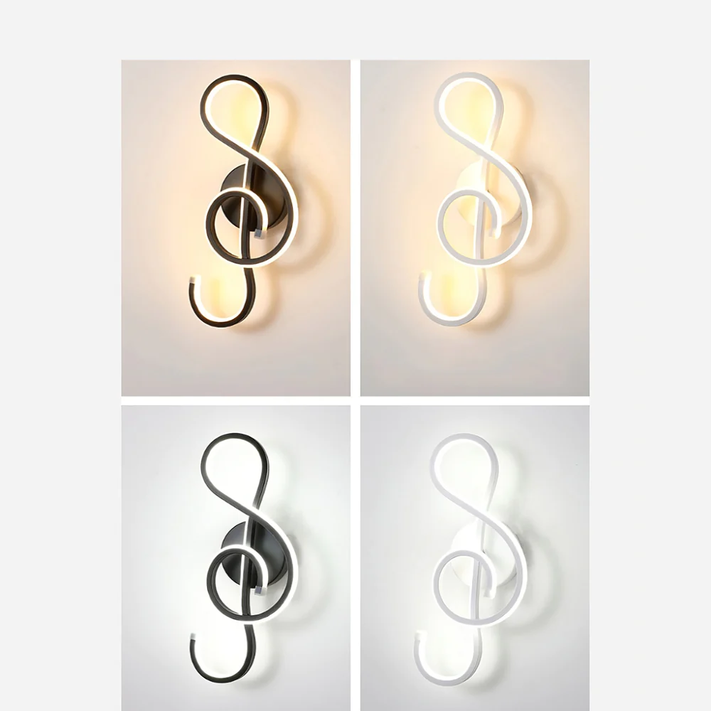 Musical Note Wall Light LED Treble Clef Design - Product detail 9