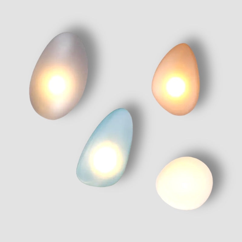 Modern Glass Wall Lamp Artistic Colored Acrylic Design - Product showcase