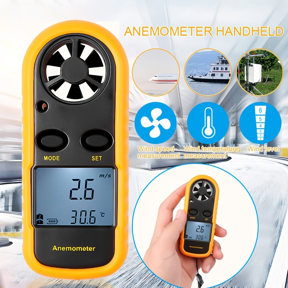 Digital Wind Speed Meter  LCD Display Anemometer - Detailed view