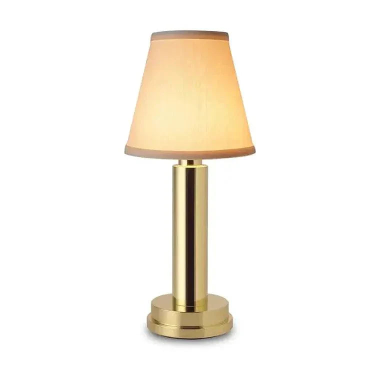 Wireless Table Lamp  Brass Frame With Fabric Shade - Product detail 16