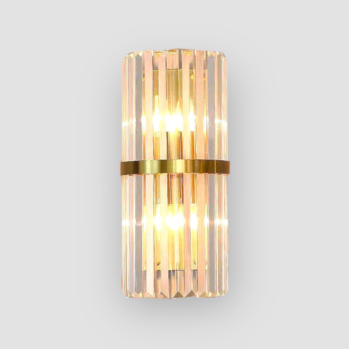 Crystal Wall Sconce Gold Band Prism Design - Product detail 12
