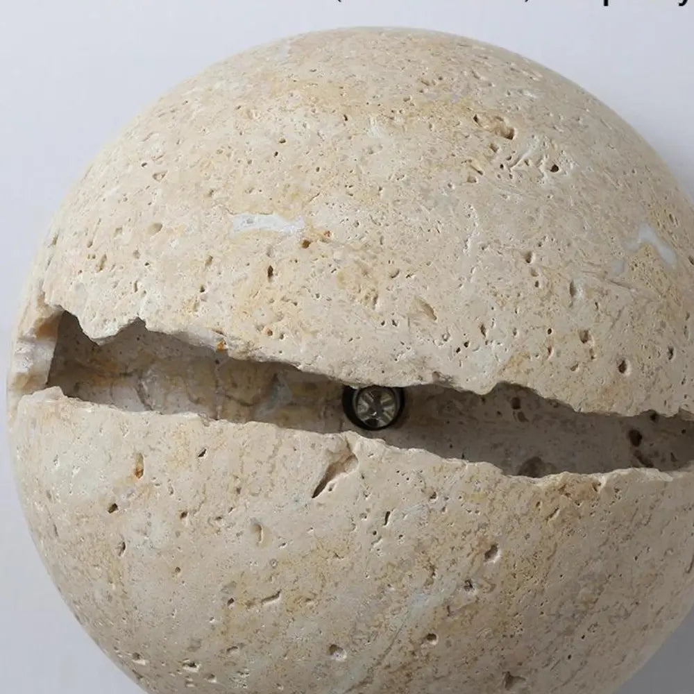 Modern Wall Sconce  Concrete Globe with LED Light Strip - Product detail 7