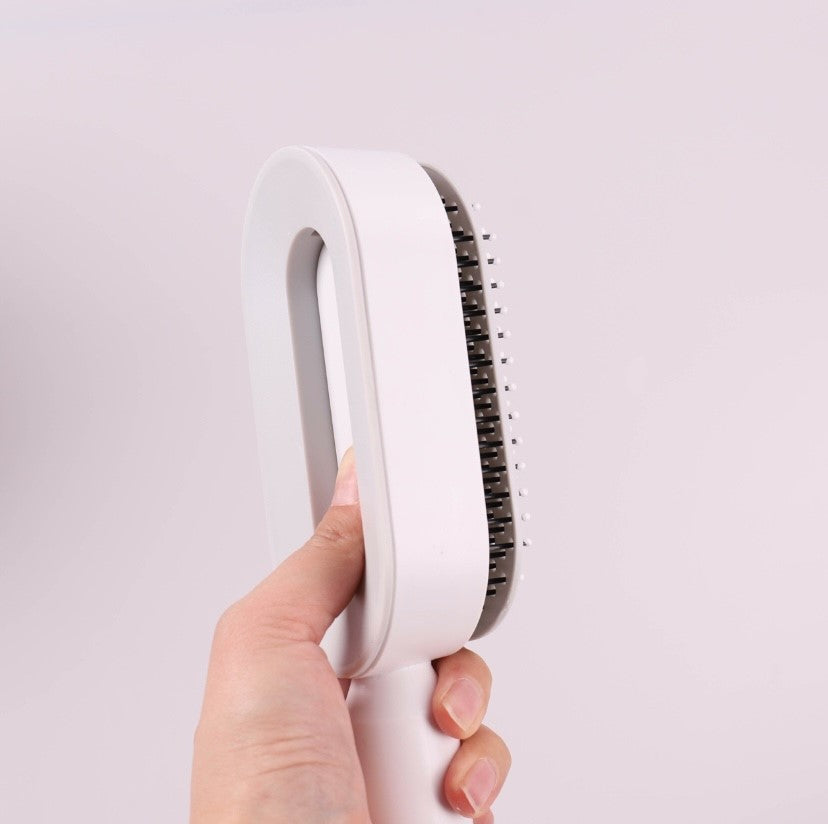 Self Cleaning Hair Brush Easy Care Detangling Design - Product example