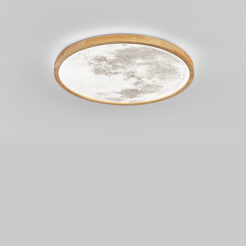 Modern LED Ceiling Light Natural Wood Frame Design - Product detail 9
