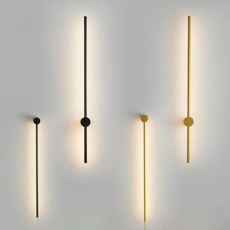 Minimalist Wall Lamp Linear LED Rod Design - Product example