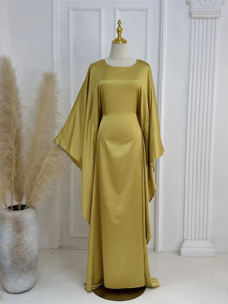 Elegant Maxi Dress Flowing Cloak Sleeves Design - Product detail 15