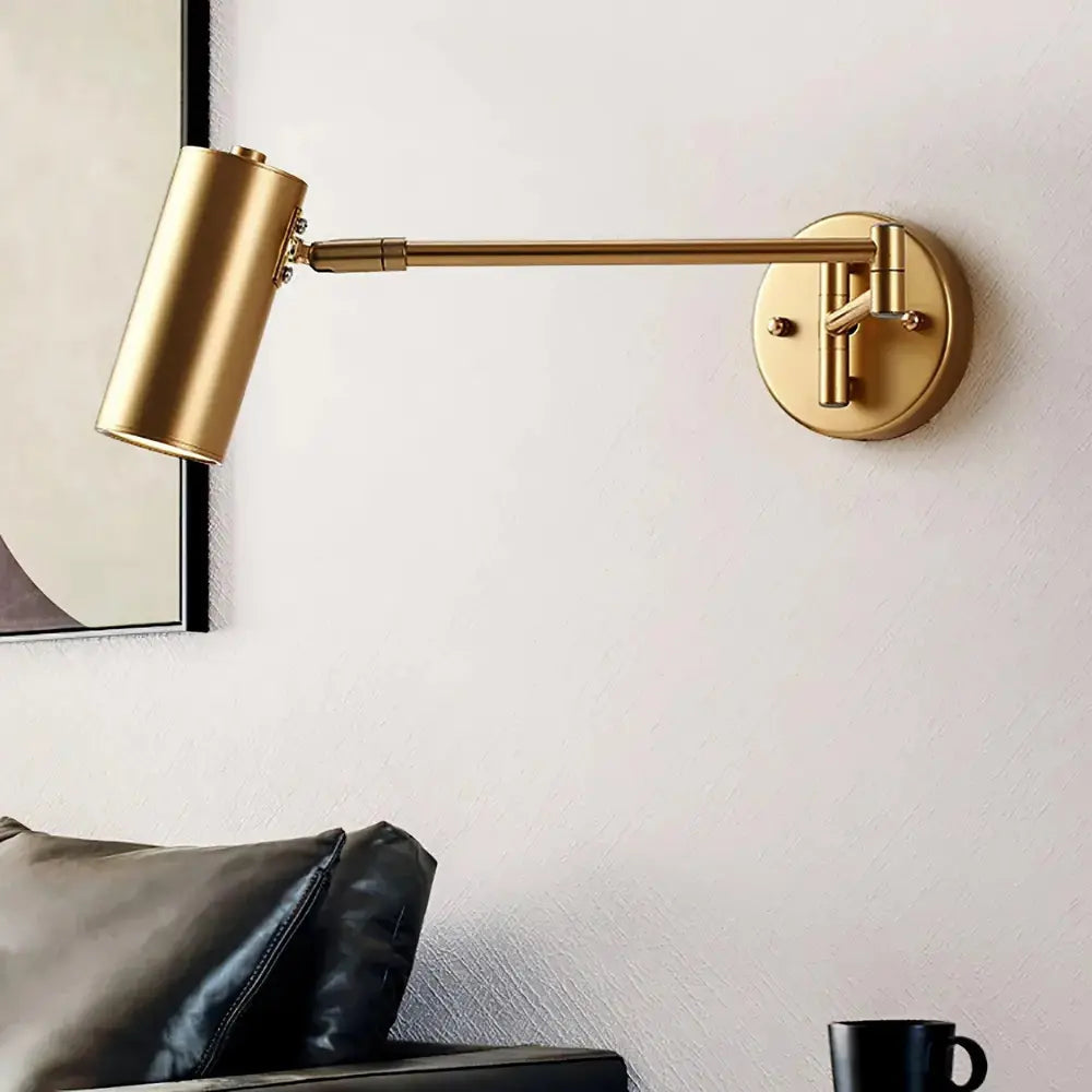 Modern Wall Lamp Brass Swing Arm Design - Product detail 7