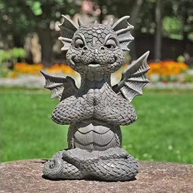 Fantasy Dragon Night Light  Illuminated Resin Sculpture - Product example