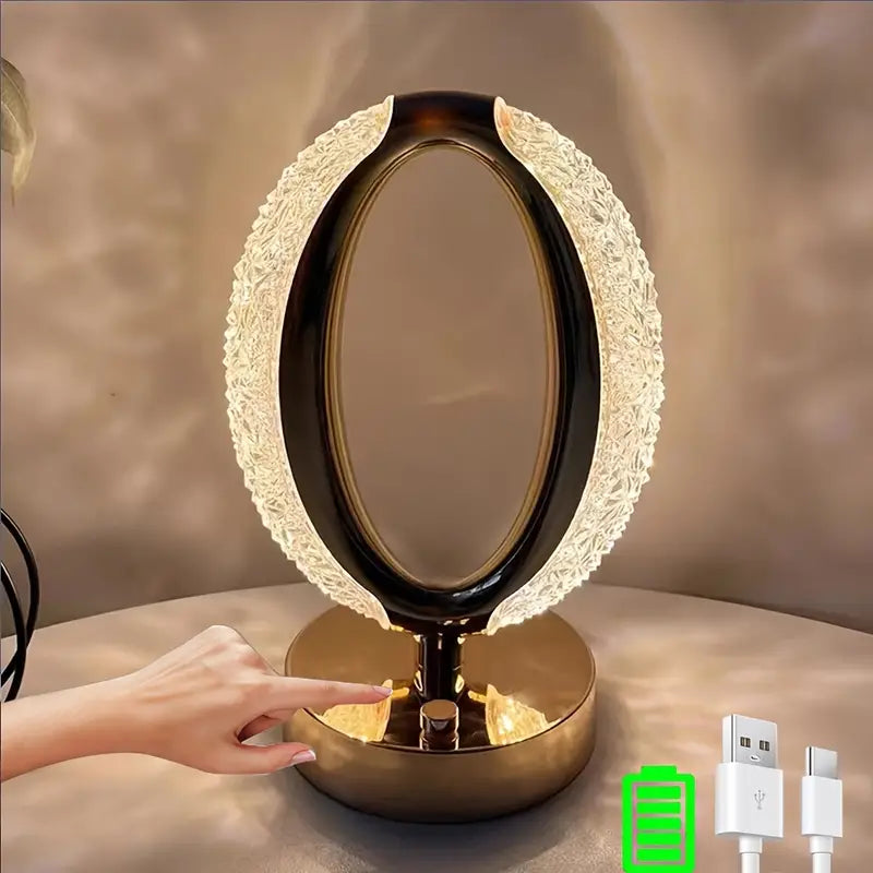 Modern Crystal Table Lamp Oval LED Design - Product detail 5