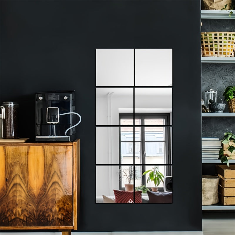 Modern Mirror Tiles Self-Adhesive Acrylic Square Set - Product detail 7