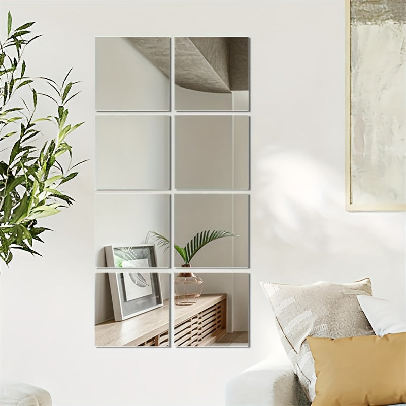 Modern Mirror Tiles Self-Adhesive Acrylic Square Set - Product detail 4