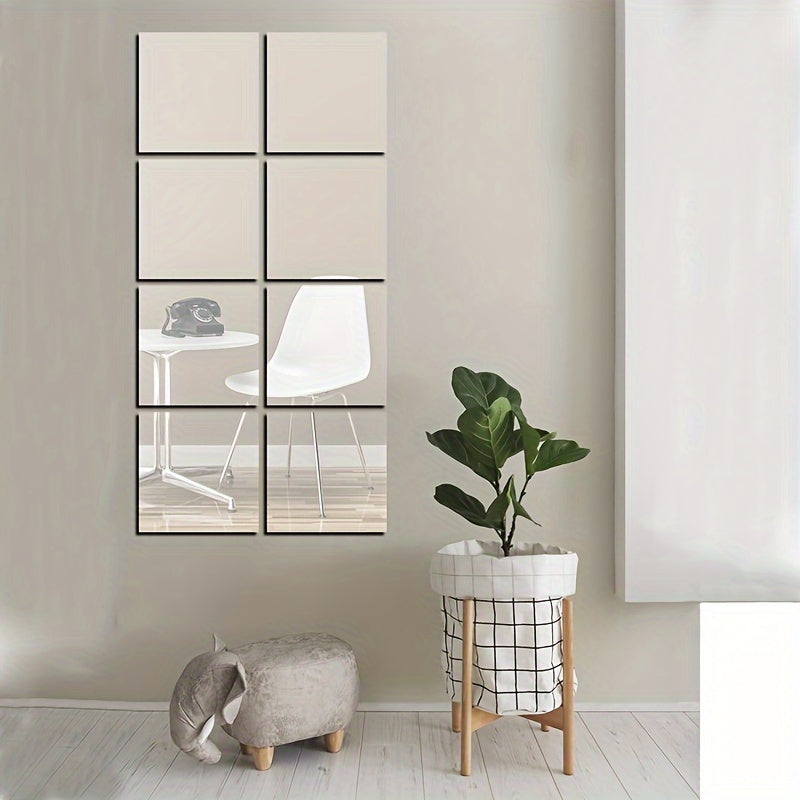 Modern Mirror Tiles Self-Adhesive Acrylic Square Set - Product detail 5