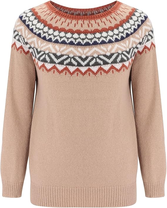 Nordic Winter Sweater  Fair Isle Yoke Pattern - Product detail 4