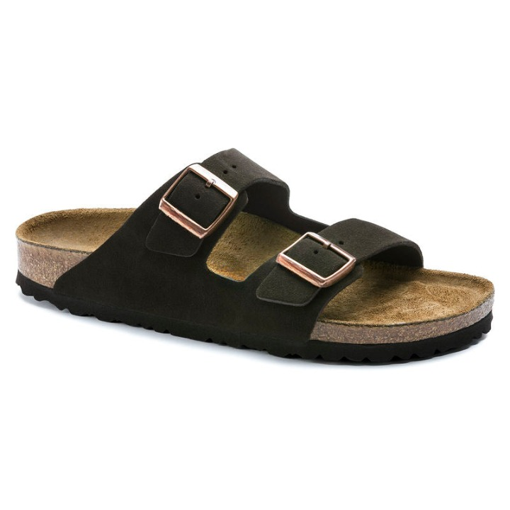 Orthopedic Suede Sandals  Dual Buckle Comfort Design - Product detail 5