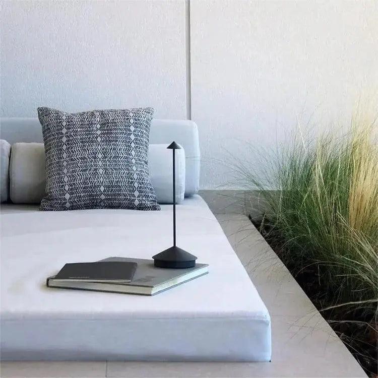 Modern LED Table Lamp Rechargeable Aluminum Design - Product example