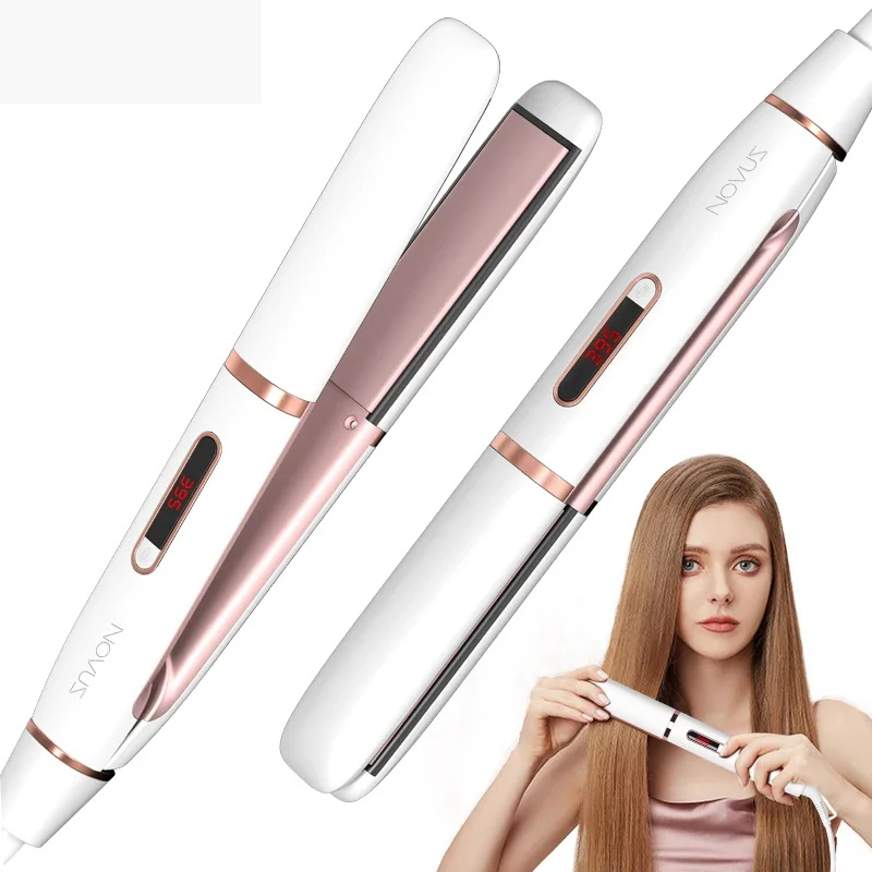 Professional Hair Straightener  Ceramic Tourmaline 2-in-1 Styling Tool - Detailed view