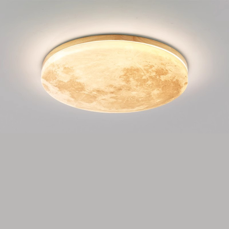 Modern LED Ceiling Light Natural Wood Frame Design - Product detail 10