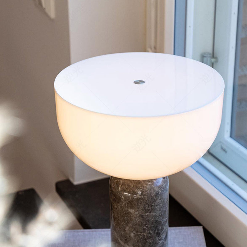 Minimalist Table Lamp White Marble Base Design - Product detail 8